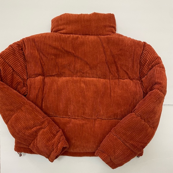 NWT 7 for All Mankind Corduroy Cropped Puffer Jacket Size S - Picture 9 of 16